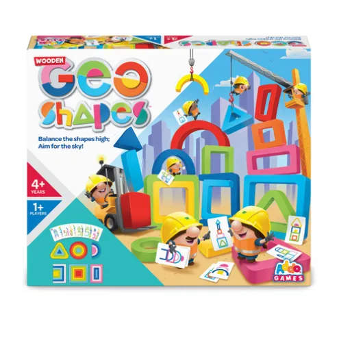 Addo Games Wooden Geo Shapes Game