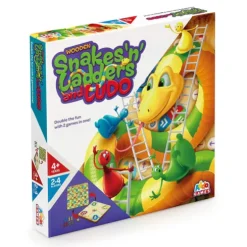 Addo Games Wooden Snakes 'n' Ladders and Ludo