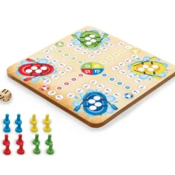 Addo Games Wooden Snakes 'n' Ladders and Ludo