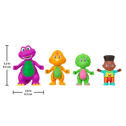 Barney's World Hey Friends 4 Figure Pack
