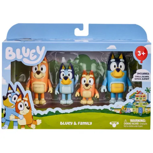 Bluey and Family Figures 4 pack