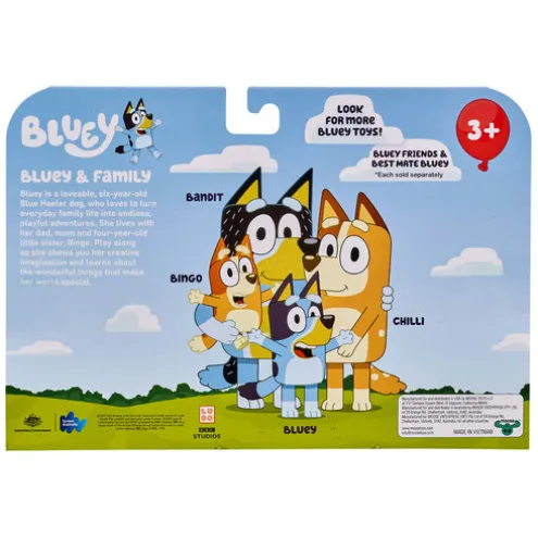 Bluey and Family Figures 4 pack