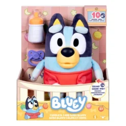 Bluey Cuddle and Care Baby Bluey Interactive Soft Toy