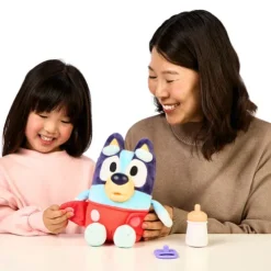 Bluey Cuddle and Care Baby Bluey Interactive Soft Toy