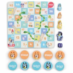Bluey Good Times Wooden Games Set