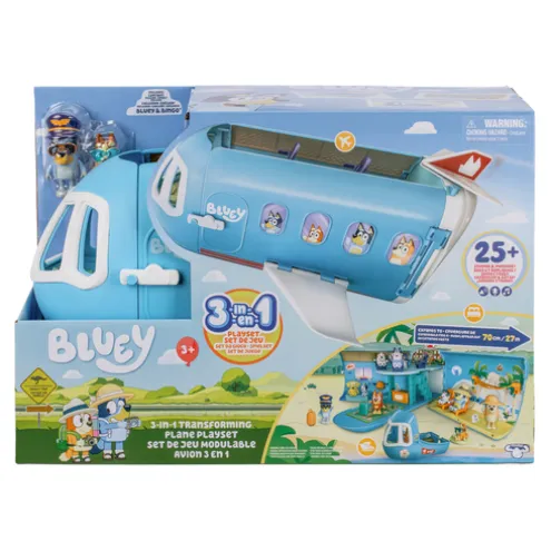 Bluey 3 in 1 Transforming Plane Playset