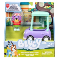 Bluey Janet with Granny Vehicle Playset