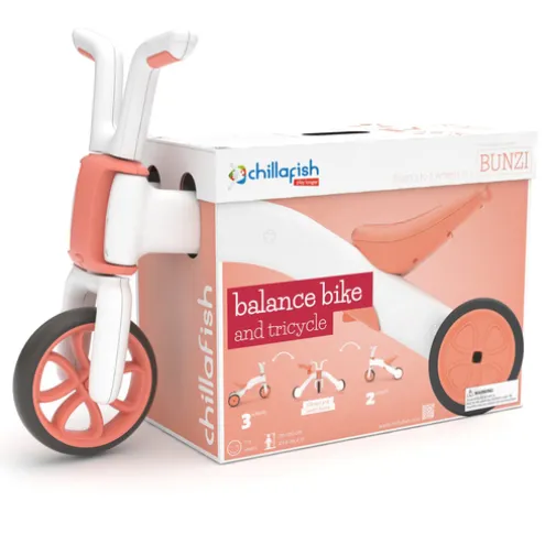 Chillafish Bunzi 2-in-1 Balance Bike Trike Flamingo