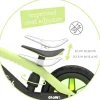 Chillafish 12 Inch BMXie Glow LED Balance Bike Green