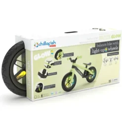 Chillafish 12 Inch BMXie Glow LED Balance Bike Green