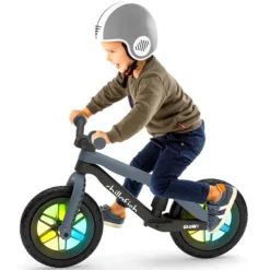 Chillafish 12 Inch BMXie Glow LED Balance Bike Grey