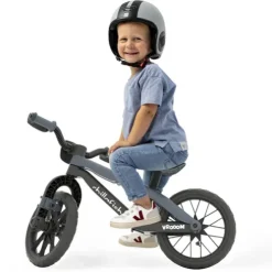 Chillafish 12 Inch BMXie Vrooom Balance Bike with Sounds Grey