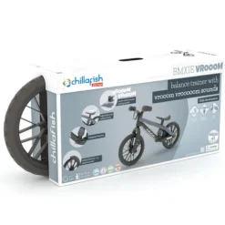 Chillafish 12 Inch BMXie Vrooom Balance Bike with Sounds Grey