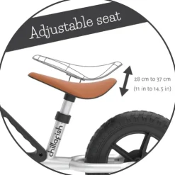 Chillafish 10 Inch Charlie Balance Bike Silver