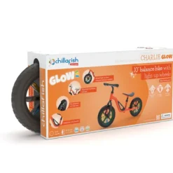 Chillafish 10 Inch Charlie Glow LED Balance Bike Orange