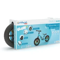 Chillafish 10 Inch Charlie Glow Balance Bike Sky Blue