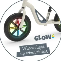 Chillafish 10 Inch Charlie Glow LED Balance Bike Beige
