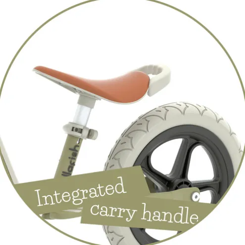 Chillafish 12 Inch Charlie Lux Balance Bike Olive