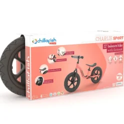 Chillafish 12 Inch Charlie Sport Balance Bike Pink
