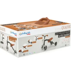 Chillafish Quadie 4 Wheeler Black Ride On with Basket