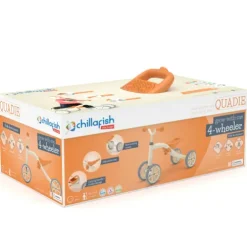 Chillafish Quadie 4 Wheeler Grey Orange Ride On