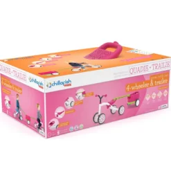 Chillafish Quadie 4 Wheeler Pink Ride On with Trailer