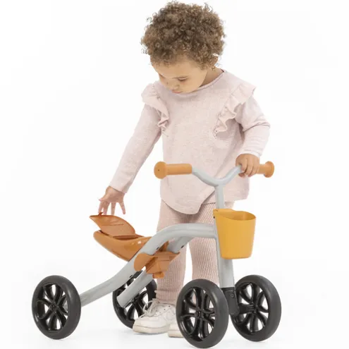 Chillafish Quadie 4 Wheeler Silver Ride On with Basket