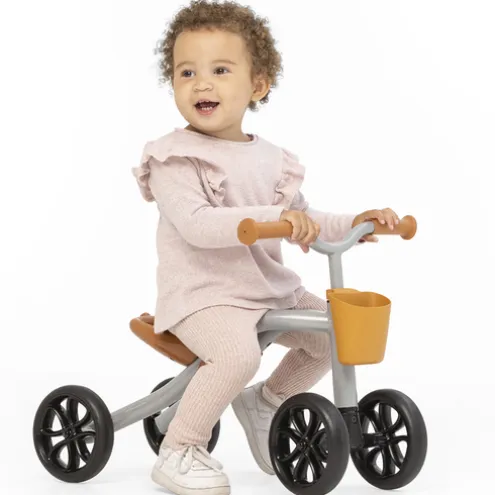 Chillafish Quadie 4 Wheeler Silver Ride On with Basket