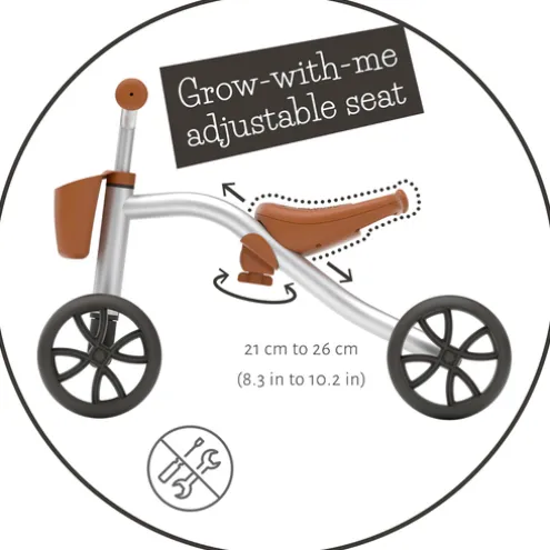 Chillafish Quadie 4 Wheeler Silver Ride On with Basket