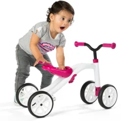 Chillafish Quadie 4 Wheeler White Pink Ride On
