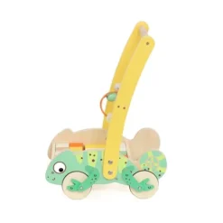 Classic World Chameleon Wooden Baby Walker with Blocks