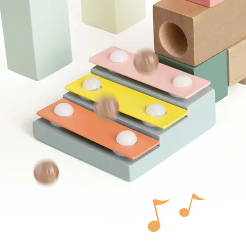 Classic World Marble Blocks Wooden Playset