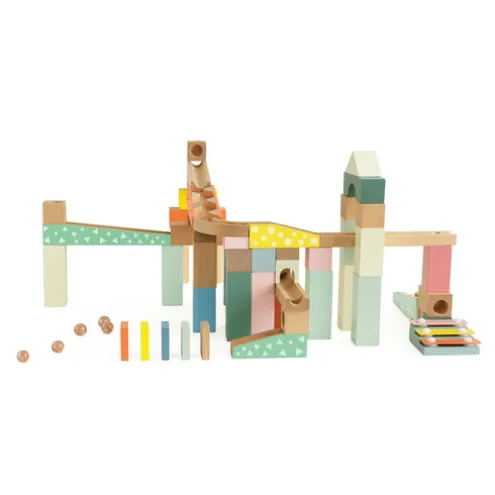 Classic World Marble Blocks Wooden Playset