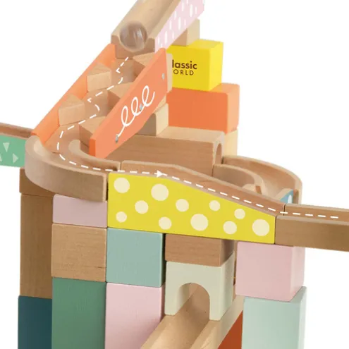 Classic World Marble Blocks Wooden Playset