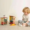 Classic World Wooden Fire Station Playset