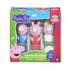 Colorific Peppa Pig Doodle Buddies 3 Pack Craft Set