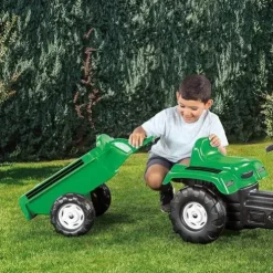 Dolu Green Ranchero Tractor and Scoop Ride On