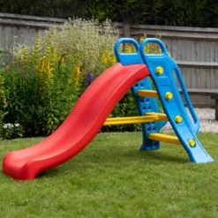 Dolu Height 104cm Big Red Garden Slide With Water Feature