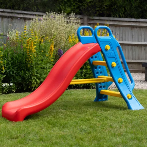 Dolu Height 104cm Big Red Garden Slide With Water Feature