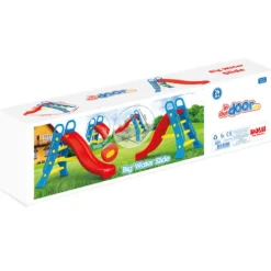 Dolu Height 104cm Big Red Garden Slide With Water Feature