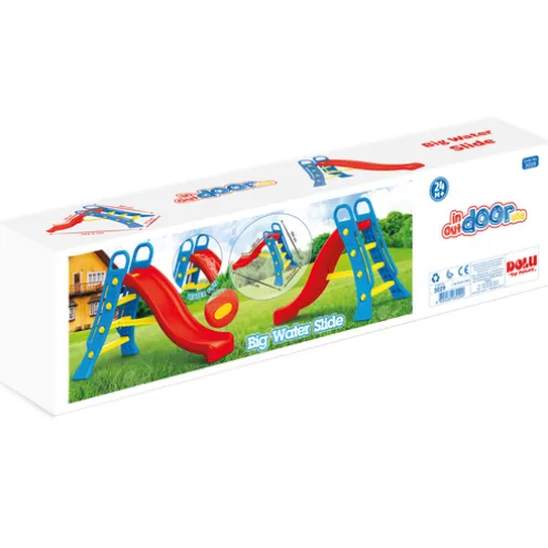 Dolu Height 104cm Big Red Garden Slide With Water Feature