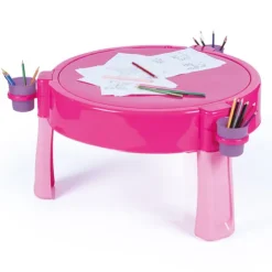 Dolu 3 in 1 Unicorn Themed Activity, Sand and Water Table With Lid