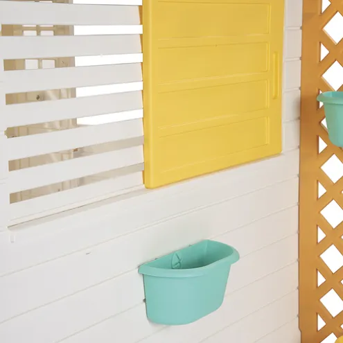 Dolu White and Yellow Playhouse with Electronic Doorbell