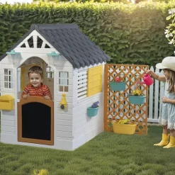 Dolu White and Yellow Playhouse with Electronic Doorbell
