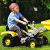 Dolu Yellow Pedal Tractor with Excavator Scoop