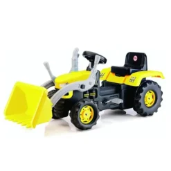 Dolu Yellow Pedal Tractor with Excavator Scoop