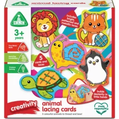 Early Learning Centre Animal Lacing Cards Craft Set