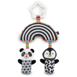 Early Learning Centre Baby Wind Chimes Sensory Pram Toy Black and White