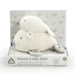 Early Learning Centre Mummy and Baby Seals Soft Toys Eco-Friendly