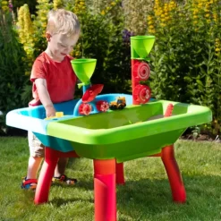 Early Learning Centre Sand and Water Table with Lid and Accessories (H42cm)